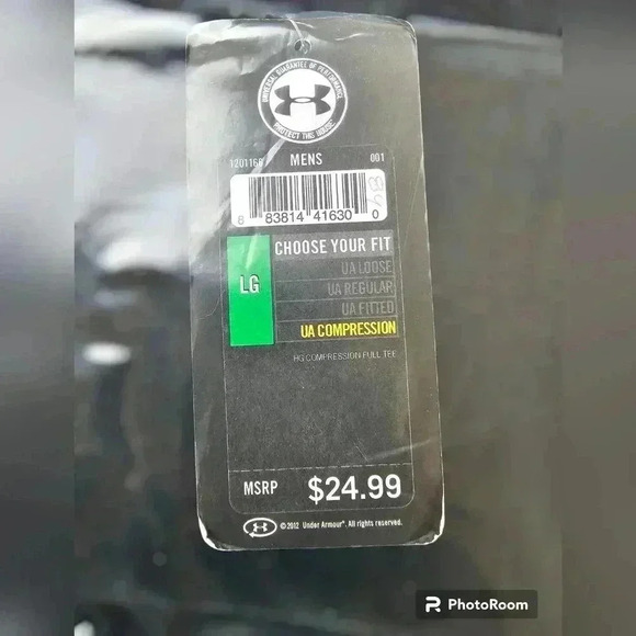 Under Armour Men's  HeatGear Compression Short Sleeve Shirt 1201166 Size L - Picture 5 of 6